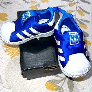 Royal Blue Adidas Superstar Toddler Size 4